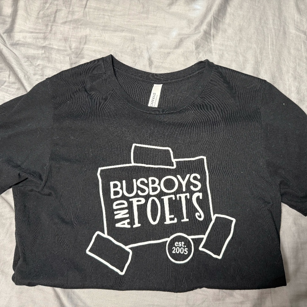 Busboys and Poets Black Graphic Tee – Size M